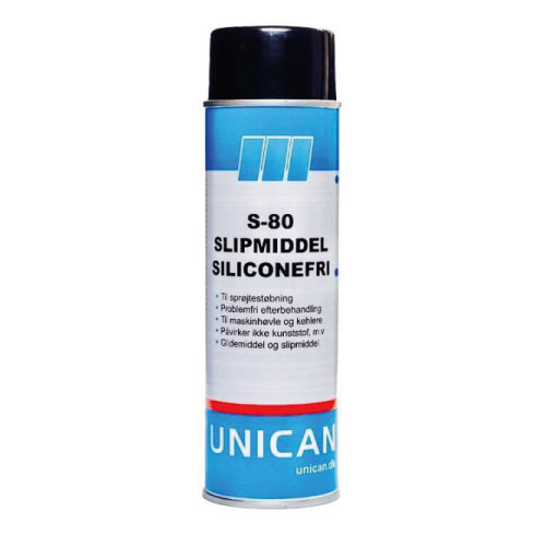 S-80 Siliconefri Slipmiddel, 500 ml.