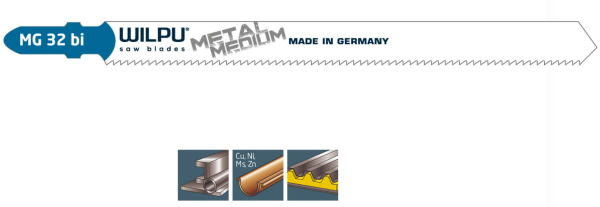Wilpu stiksavskling MG 32 bi METAL, MEDIUM, LONG LIFE