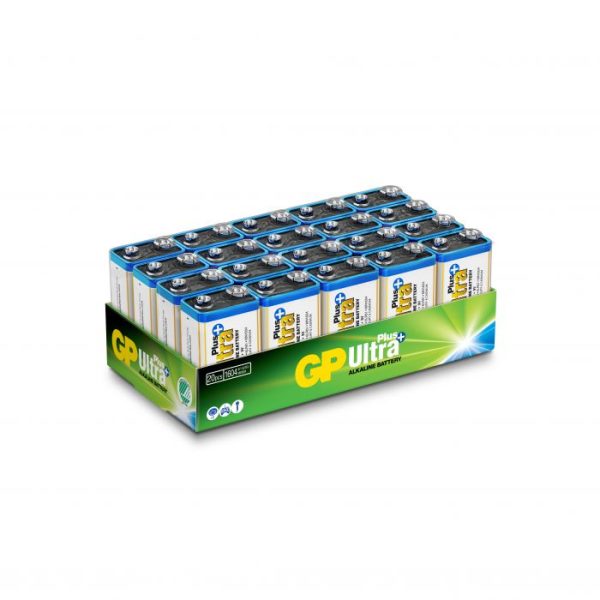 GP Ultra plus alkaline 9V batteri 20 pak.