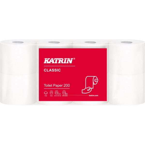 TOILETPAPIR KATRIN CLASSIC 200 2-LAGS 25M 64RL/pk - Image 3