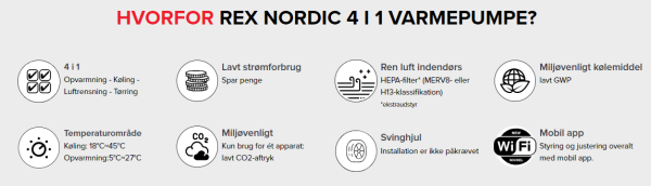 REX NORDIC HP-19 4 I 1 VARMEPUMPE - Image 3