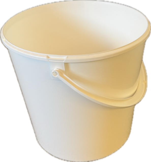 Plast spand hvid Superflex m plasthank 11,1 ltr Ø 266 x 255 mm "udgår når vores lager er tømt."