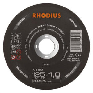 Rhodius SKÆRESKIVE XT80 125mm X 1,0mm