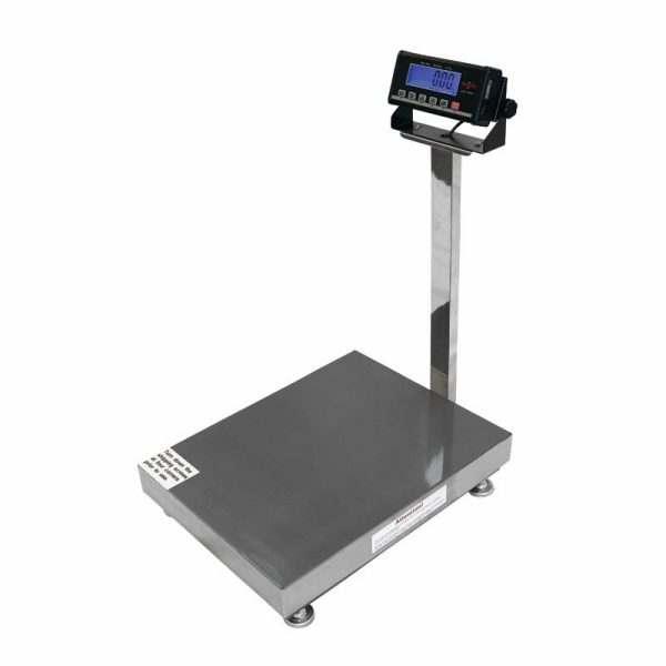 Gulvvægt 60 kg / inddeling 10 g med LCD display og 550x420 mm vejeplade