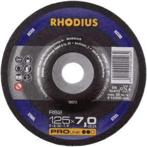 Rhodius PROline Skrubskive RS 2 Ø125 mm 7,0 x 22,23 mm (200213)