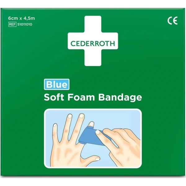 Soft Foam "plaster" Bandage Blue, 1 stk