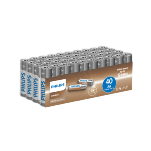 Phillips Alkaline AA batteri pk. a 40stk