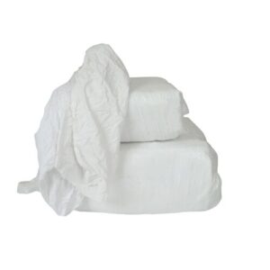 Hvide bomuldsklude pk a 25 kg