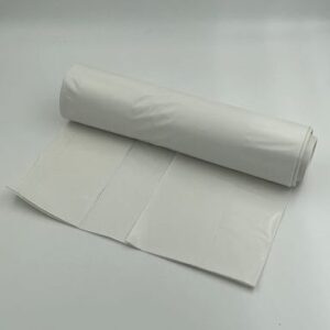 Sæk, 240 l, hvid, LDPE/genbrug, 87x140cm