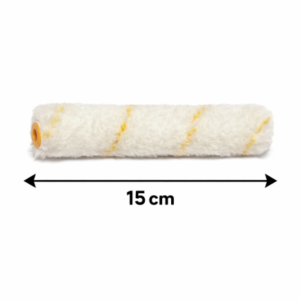 15 cm malerrulle gulstrib Ø6 mm stick / 11 mm luv polyamid kerne 17mm