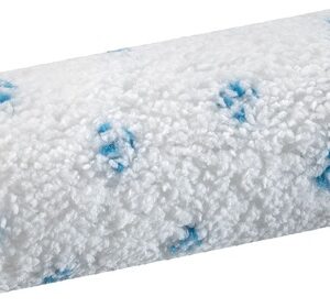 Microfibervalse hvid/blå 120 mm / 9mm luv
